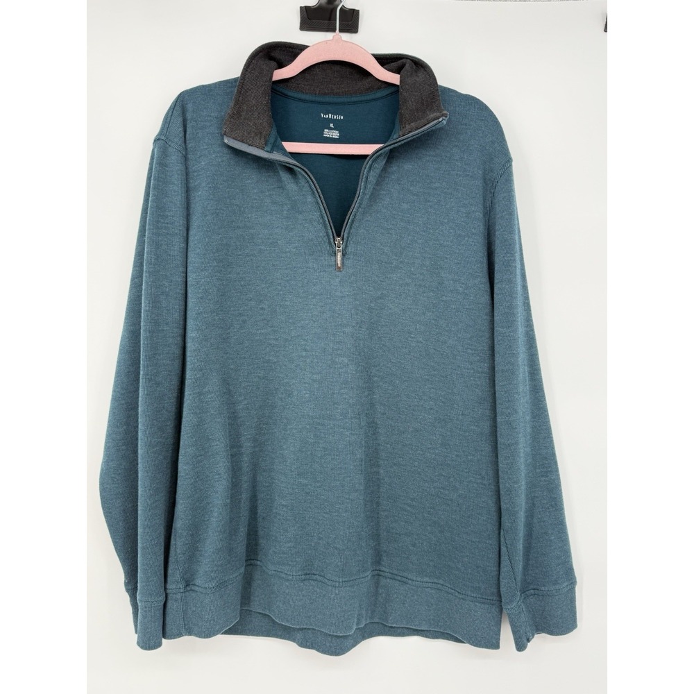 Van Heusen Men's 1/4 Zip Pull Over XL